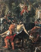 Charles le Brun Martyrdom of St John the Evangelist at Porta Latina painting